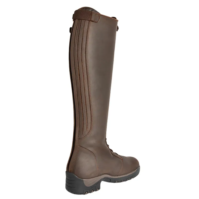 Fonte Verde Marvo Ladies Lace Front Tall Riding Boots Chocolate-7